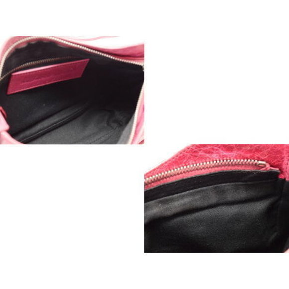 BALENCIAGA Giant Hip Pink Lambskin Shoulder Bag - Picture 9 of 12